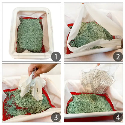 (48% OFF) Reusable Cat Litter Liners Bag