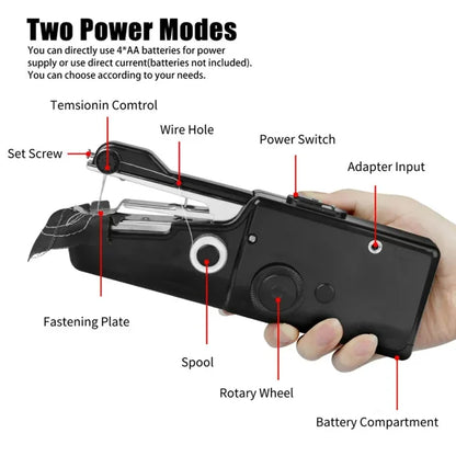🏆Flash Sale⚡ 50K+ SOLD! Almost Gone-💥🔥 Portable Handheld Sewing Machine