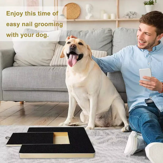 Dog Nail Scratch Board with Treat Box