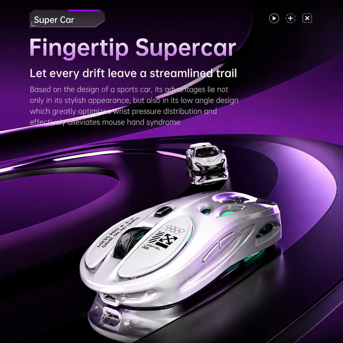 M235 Pro — Tri-Mode Lightweight Gaming FMouse