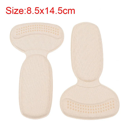 Anti-slip Heel Liners Soft Cushion Heel Protector Pads for Women Men Shoes