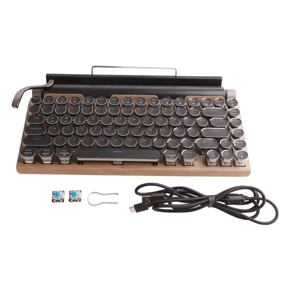 TypeNova — Retro Wireless Keyboard for Focused Work