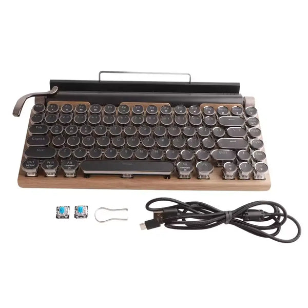 TypeNova — Retro Wireless Keyboard for Focused Work