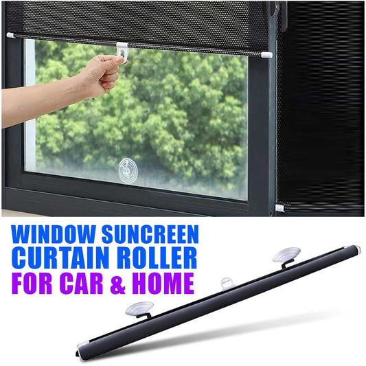 Retractable Window Roller Sunshade for Car & Room