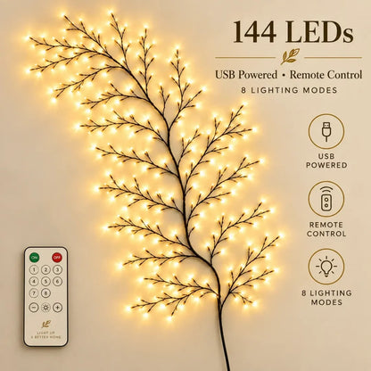 FlexiGlow Willow Vine Lights - Remote & USB